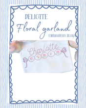 Load image into Gallery viewer, Delicate floral garland Peter Pan dress