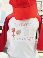 Load image into Gallery viewer, Louisiana Sat Night Raglan Tee
