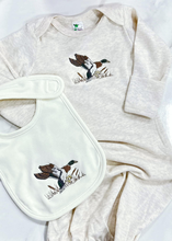 Load image into Gallery viewer, Landing Mallard Set Gown and Bib