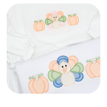 Load image into Gallery viewer, Turkey Trio Embroidery Top