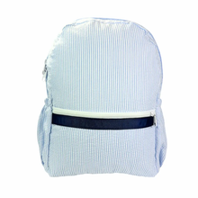 Load image into Gallery viewer, Skipper Seersucker Medium Backpack