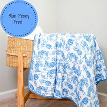 Load image into Gallery viewer, A Peony For Your Thoughts Muslin Quilt
