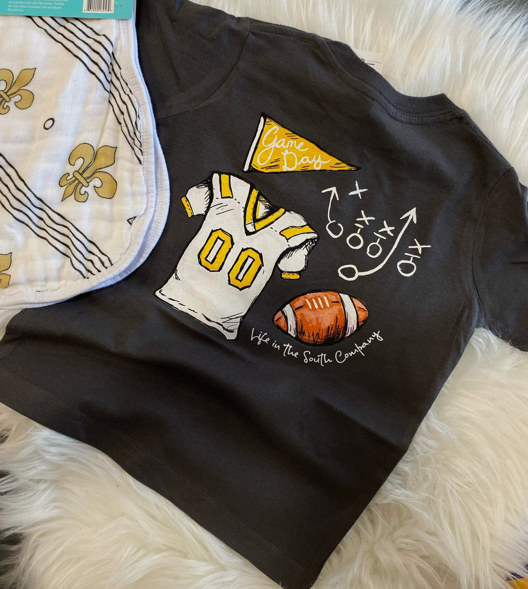 Game Day Black and Gold TODDLER Little Silo Co.