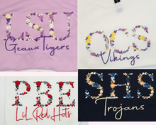 Load image into Gallery viewer, School Spirit Floral Tee
