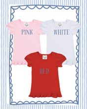 Load image into Gallery viewer, Painted in love ruffle tee
