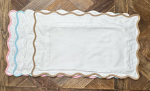 Load image into Gallery viewer, Scallop Pillow Case with appliqué
