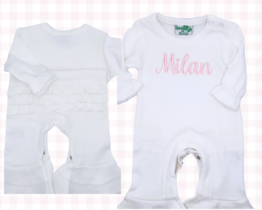 Bell Bottom Stitched Romper