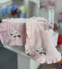 Load image into Gallery viewer, Ruffle Embroidered Bibs
