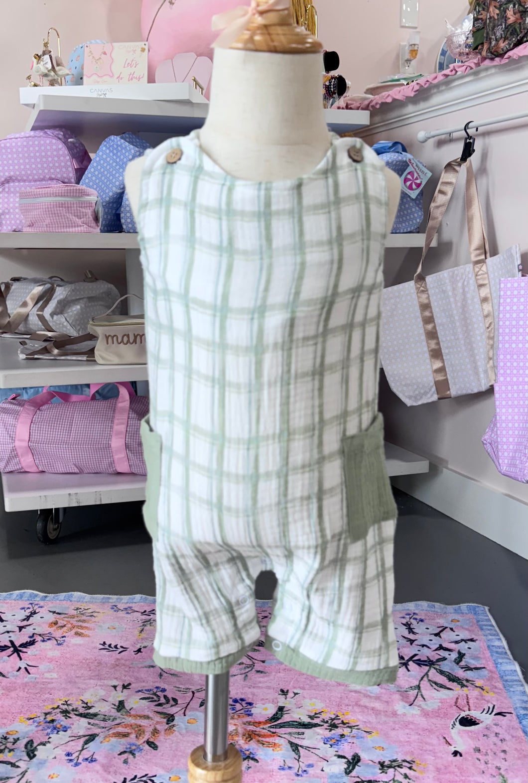 Perfectly Plaid Romper