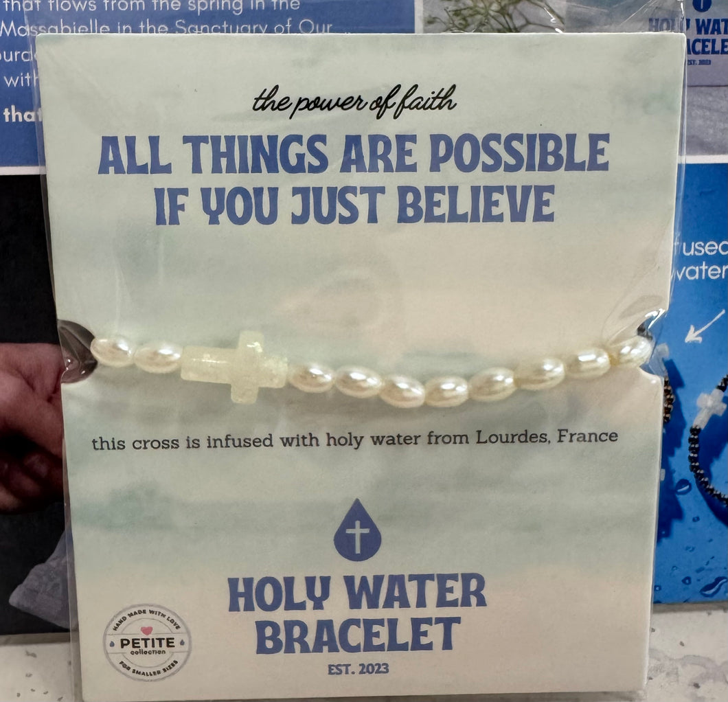 Holy Water White Cross  