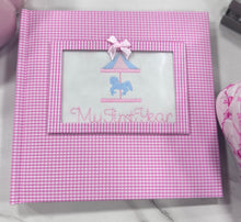 Load image into Gallery viewer, Gingham Photo Album with Embroidered Insert
