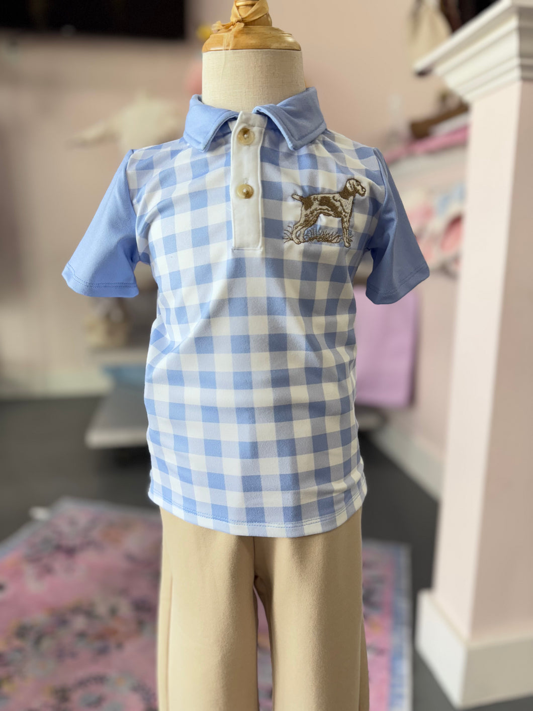 Jefferson Polo with Hound Embroidery