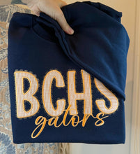 Load image into Gallery viewer, BCHS Gators Lace Applique Sweatshirt
