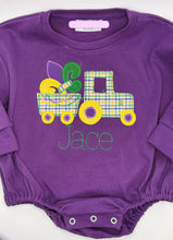 Load image into Gallery viewer, Mardi Gras Tractor Applique Bubble
