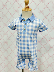 Gingham Romper