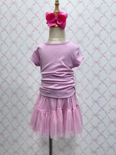 Load image into Gallery viewer, Presley Pink Ruffle Skort Set
