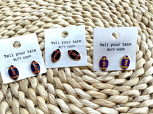 Load image into Gallery viewer, Game Day Football Earrings
