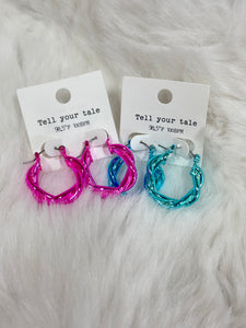 Small Braided Hoops