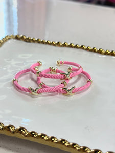 Pretty in Pink Stackable Cuff