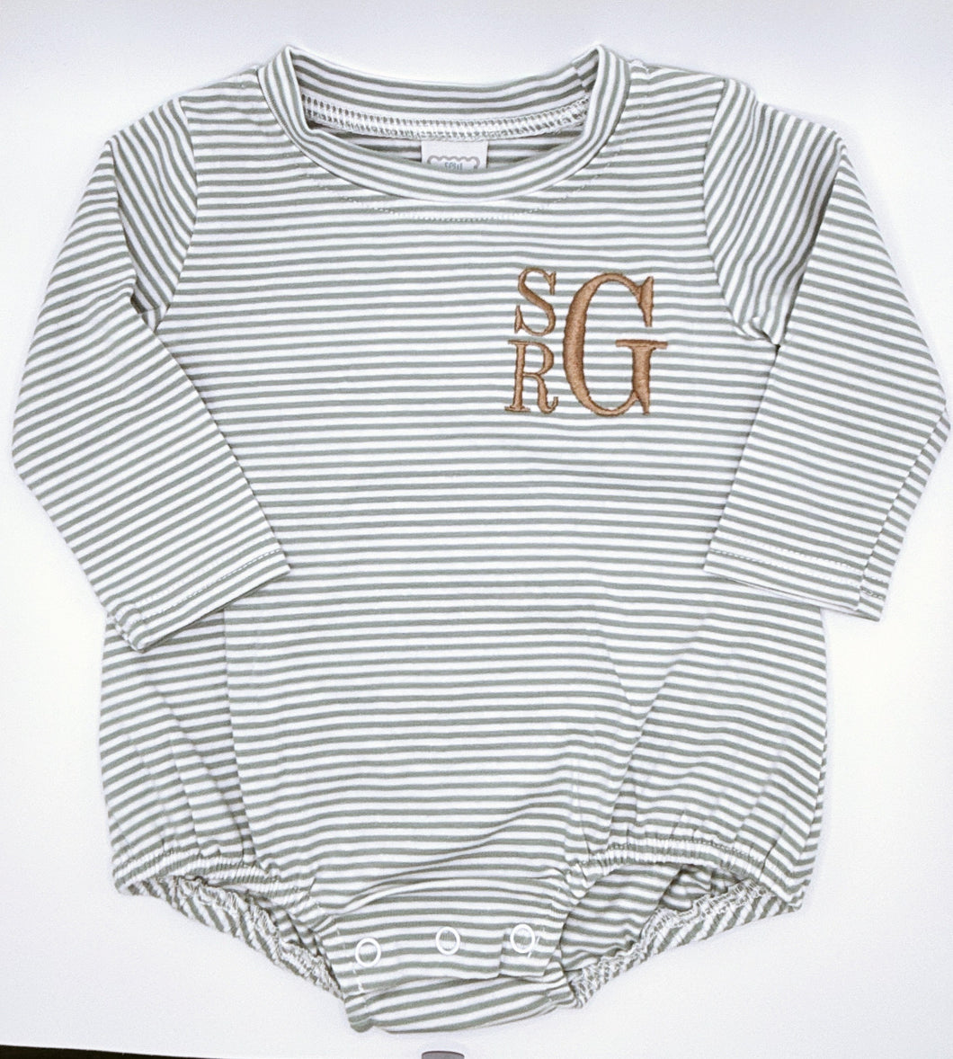 Striped Long Sleeve Onsie