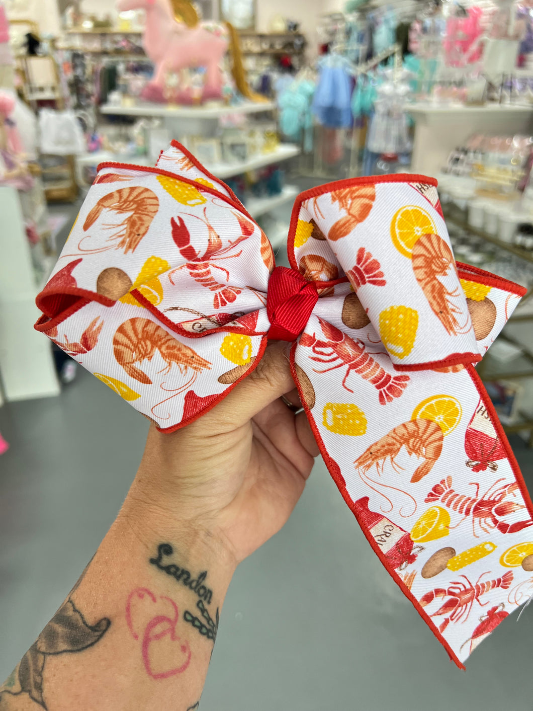 Crawfish boil Bow / Red