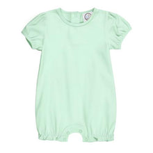 Load image into Gallery viewer, Puff Sleeve Ruffle Leg Romper
