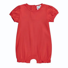 Load image into Gallery viewer, Puff Sleeve Ruffle Leg Romper
