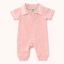 Load image into Gallery viewer, Girls Preppy Polo Varsity Romper
