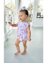 Load image into Gallery viewer, Crawfish Bamboo Bubble Romper
