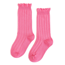 Load image into Gallery viewer, Taffy Frill Knee High Socks
