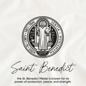 Holy Water St. Benedict Porcelain Beaded Bracelet