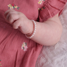 Load image into Gallery viewer, Jami Pink Pearl Baby Bracelet
