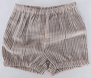 Striped Unisex Linen Diaper Cover/Shorts