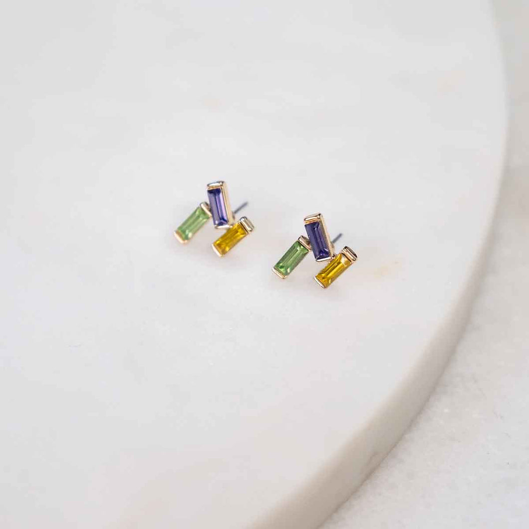 Krewe Kaleidoscope Cluster Post Earrings