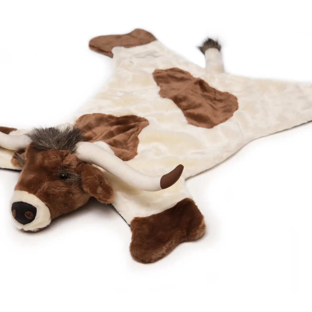 Longhorn Cow Kids Animal Rug