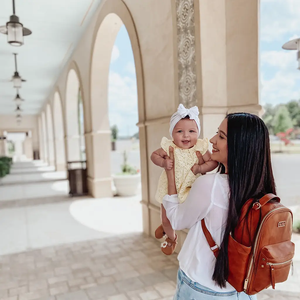 Cognac Itzy Ritzy Mini Diaper Bag