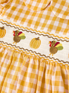 Thanksgiving Smocked Dress