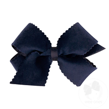 Load image into Gallery viewer, Scalloped Velvet Bows Medium
