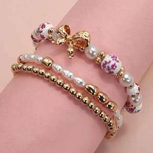 Ceramic Beaded Mutilayer Bracelet