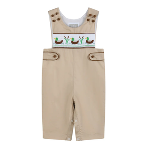 Smocked Mallard Overalls