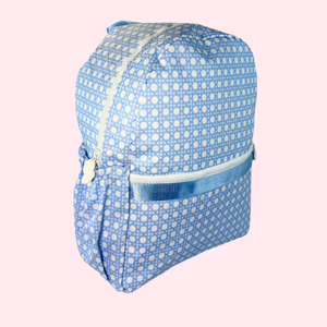 Baby Blue Bungalow Medium Backpack with Pockets