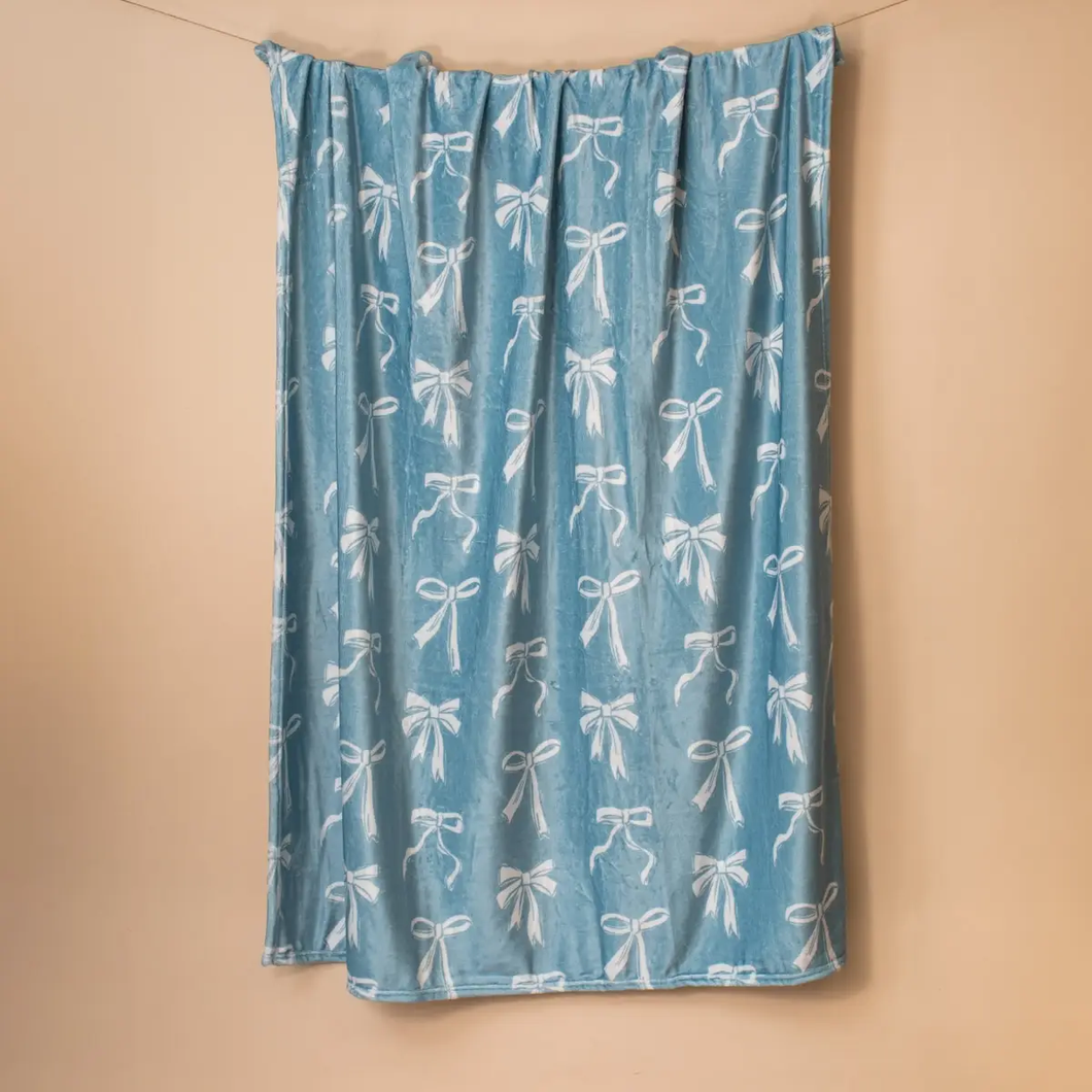 Hannah Bow Throw Blanket