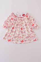 Load image into Gallery viewer, Bow Trio Smocked Dress

