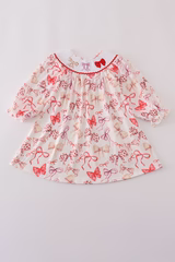 Bow Trio Smocked Dress