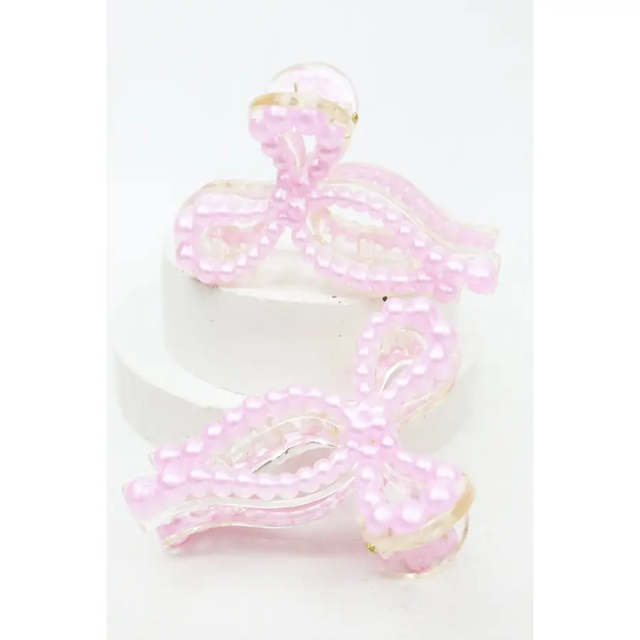 Pearl Ribbon Mini Clip