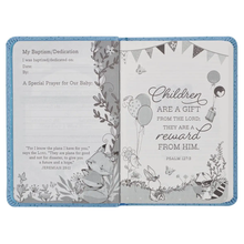 Load image into Gallery viewer, Infant Leather Bible - Blue
