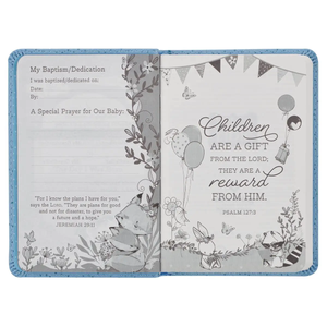 Infant Leather Bible - Blue