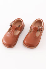 Load image into Gallery viewer, Chestnut Brown Velcro Tstrap Shoes
