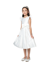 Load image into Gallery viewer, Satin Flutter Sleeve Communion Gown
