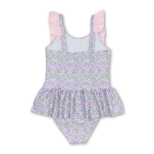 Load image into Gallery viewer, Ruffle Floral Swimsuit
